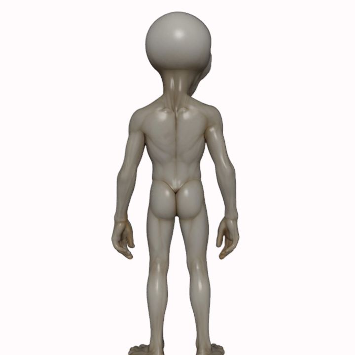 その他 Grey type Alien figure modeled object BIG 1/6 Jumpsuit Grey Alien Figure Roswell Area 51 UFO Pilot
